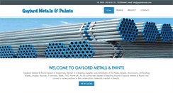 Desktop Screenshot of gaylordmetals.com